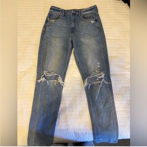 American Eagle Distressed Mom Jeans